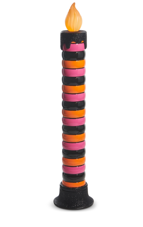 38" Stripe Battery Operated Candle
